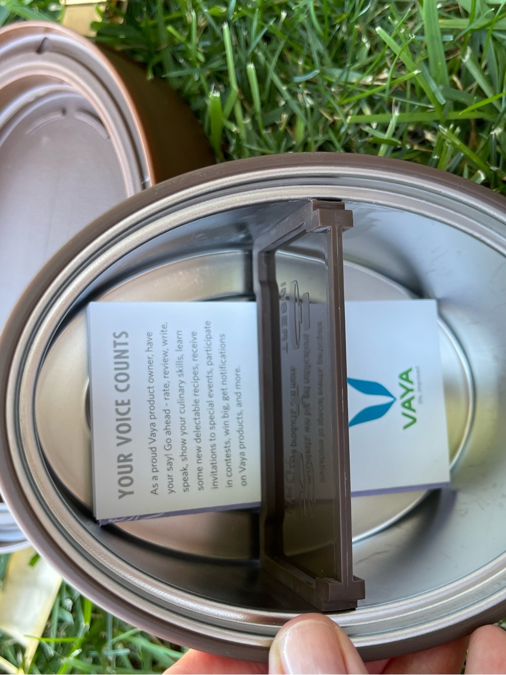 VAYA Tyffyn Copper 1000ml 3 Container Insulated Stainless Steel Lunch Box BagMat - Picture 12 of 14